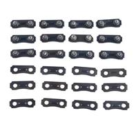 parties Lot de 12 connecteurs de maillons de chaîne de tronçonneuse 3/8 LP 0,050 pouce, sangles d'attache adaptées aux sangles préréglées de tronçonneuse, outils électriques de jardin en métal