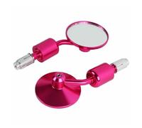Parties Pour Z1000 Z750 ER-6F ER-6N Moto Chopper Moto Universel Vue Arrière 3" Guidon Embout 7/8" Rétroviseurs(Rose rouge)