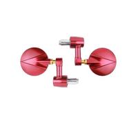 Parties Pour Z1000 Z750 ER-6F ER-6N Z650 Z900 Z800 Pour Ninja 650 Pour Versys 650 Rétroviseur Latéral Moto Universel Avec Embout Guidon(ROUGE)