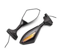 Parties Rétroviseurs Latéraux Moto Pour Suzuki GSF 1250 1200 650 Pour BANDIT GSX650F SV TL 1000 Clignotants Indicateurs Avec Lumières LED(Fibre de carbone)