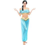 Partilandia Costume de Princesse Arabe Bleu Femme Taille L