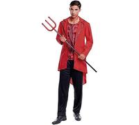 Partilandia Costume Diablo avec Veste Élégante Homme, Taille L