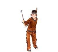 Partilandia Costume indien marron enfant 5 à 6 ans