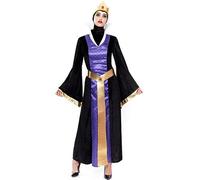 Partilandia Déguisement de reine méchante classique pour femme Taille S