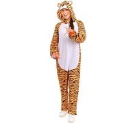 Partilandia Déguisement de tigre du Bengale pour adulte (taille S)