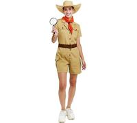 Partilandia Déguisement d'exploratrice classique avec ceinture pour femme Taille M