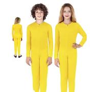 Partilandia Déguisement ou combinaison jaune à manches longues pour enfants de 4 à 6 ans