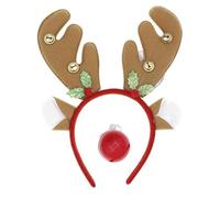 Partilandia Kit Renne Rodolphe marron : bandeau et nez