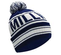 Partisan Millwall Bonnet à pompon No One Likes Us Bleu marine et blanc, bleu, Taille unique