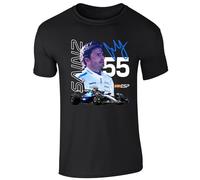 Partisan Sainz F1 T-shirt pour adulte, Noir , XL