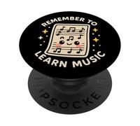 Partition Amusante « Remember to Learn Music » PopSockets PopGrip Adhésif