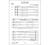 PARTITION CLASSIQUE - Aria BWV 1068 - J. S. BACH - Trompette et Trio à Cordes
