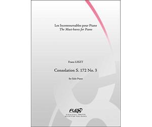 PARTITION CLASSIQUE - Consolation S. 172 No. 3 - F. LISZT - Piano