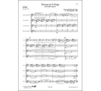 PARTITION CLASSIQUE - Des Pas sur la Neige - C. DEBUSSY - Quatuor de Saxophones