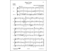 PARTITION CLASSIQUE - Hymne à la Joie - L. van BEETHOVEN - Trio à Vent