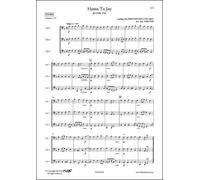 PARTITION CLASSIQUE - Hymne à la Joie - L. van BEETHOVEN - Trio de Violoncelles