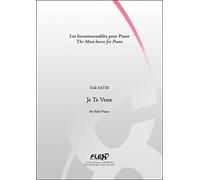 PARTITION CLASSIQUE - Je Te Veux - E. SATIE - Piano Solo