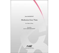 PARTITION CLASSIQUE - Méditation de Thaïs - J. MASSENET - Violon et Piano