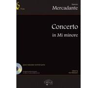 PARTITION CLASSIQUE - MERCADANTE SAVERIO - CONCERTO IN MI NINORE + CD - FLUTE