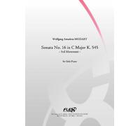 PARTITION CLASSIQUE - Sonate No. 16 en Do Majeur K. 545 - Mouvement 3 - W.A. MOZART - Piano Solo