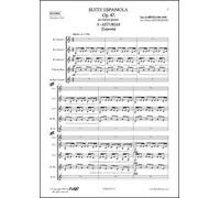 PARTITION CLASSIQUE - Suite Española Op. 47 - No. 5. ASTURIAS - I. ALBENIZ - Quintette de Clarinettes