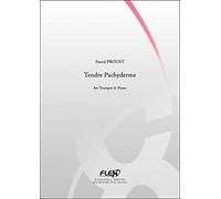PARTITION CLASSIQUE - Tendre Pachyderme - P. PROUST - Trompette et Piano