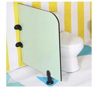 Partition de confidentialité de montage mural d'écran d'urinal pour les toilettes publiques imperméables Résine phénolique de toilette séparateur de réservoir de toilette vert 60x70cm durable barrière