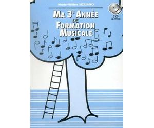 Partition : Ma 3ème Année de Formation Musicale - Livre - Reliure Spirale