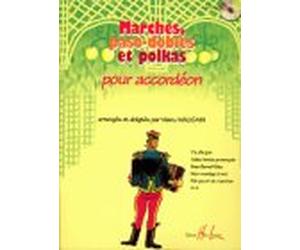 Partition : Marches, paso-dobles et polkas - Pour accordéon - CD inclus