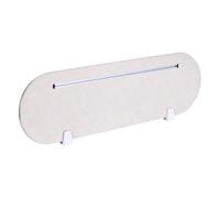 Partition,Panneau de séparation acoustique de bureau avec fente,Panneau de confidentialité autoportant,Séparateur d'écran anti-éternuements,pour le bureau, l'école et le magasin de détail(White,60cmx3