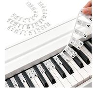 Partition Piano Débutant : Autocolnts Réutilisables en Silicone pour Piano 88 et 61 Touches Méthode STICKERS