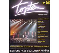 Paul Beuscher – Partition : Top Ten n°53 – PVG Piano voix guitare