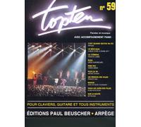 Paul Beuscher – Partition : Top Ten N°59 – PVG (Piano, Voix, Guitare)