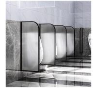 Partition urinaire Diviseur d'urinoir Écran de partition d'urinoir en Verre trempé, Peraison imperméable d'intimité de l'urinoir pour Hommes avec Cadre en Acier Inoxydable, P sur Les
