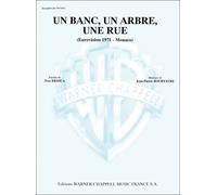 PARTITION VARIETE - SEVERINE - UN BANC UN ARBRE UNE RUE - PIANO CHANT