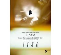 Partitions classique ADVANCE MUSIC MOZART W.A. - FINALE KV 361 - 4 SAXOPHONES (SATBAR) Saxophone G
