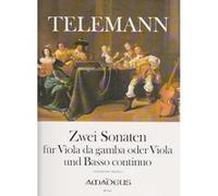 Partitions classique AMADEUS TELEMANN G. P. - ZWEI SONATEN - VIOLE DE GAMBE ET BC Viole de gambe