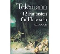 Partitions classique AMADEUS TELEMANN G. PH. - 12 FANTASIEN - FLUTE A BEC ALTO SOLO Flûte à bec