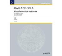 Partitions classique ARS VIVA VERLAG DALLAPICCOLA LUIGI - PICCOLA MUSICA NOTTURNA - CHAMBER ORCHESTRA Musique de chambre