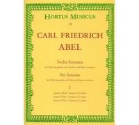 Partitions classique BARENREITER ABEL KARL FRIEDRICH - 6 SONATES VOL.1 - VIOLE DE GAMBE OU VIOLON OU FLUTE, BASSE CONTINUE Viole de gambe