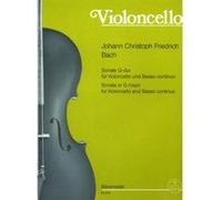 Partitions classique BARENREITER BACH J.C.F. - SONATE G-DUR - VIOLONCELLE ET BASSE CONTINUE Violoncelle