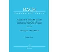 Partitions classique BARENREITER BACH J.S. - ARIA : ALLES MIT GOTT UND NICHTS OHN'IHN BWV 1127 Soprano, instruments
