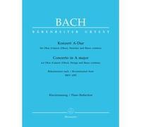 Partitions classique BARENREITER BACH J.S. - CONCERTO EN LA MAJEUR POUR HAUTBOIS D'AMOUR, CORDES ET BASSE CONTINUE BWV 1055 Hautbois
