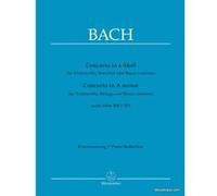 Partitions classique BARENREITER BACH J.S. - CONCERTO IN A-MOLL FOR VIOLONCELLO, STRINGS AND BASSO CONTINUO BWV 593 - PIANO REDUCTION Violoncelle G