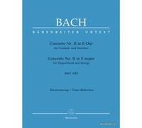 Partitions classique BARENREITER BACH J.S. - CONCERTO Nr. II IN E-DUR BWV 1053 Clavecin
