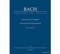 Partitions classique BARENREITER BACH J.S - KONZERTE FÜR CEMBALO Clavecin