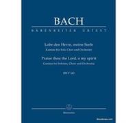 Bach J.S. – Lobe den Herrn, Meine Seele BWV 143 – Studienpartitur – Format poche