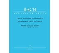 Partitions classique BARENREITER BACH J.S. - MISCELLANEOUS WORKS FOR PIANO II Piano