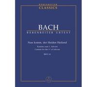 Partitions classique BARENREITER BACH J.S. - NUN KOMM, DER HEIDEN HEILAND, KANTATE ZUM 1. ADVENT, BWV 61 Format poche