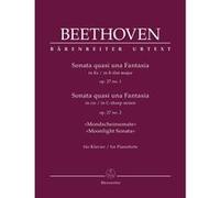 Partitions classique BARENREITER BEETHOVEN L.V. - SONATA QUASI UNA FANTASIA OP.27 N°1&2 MOONLIGHT SONATA - PIANO Piano G